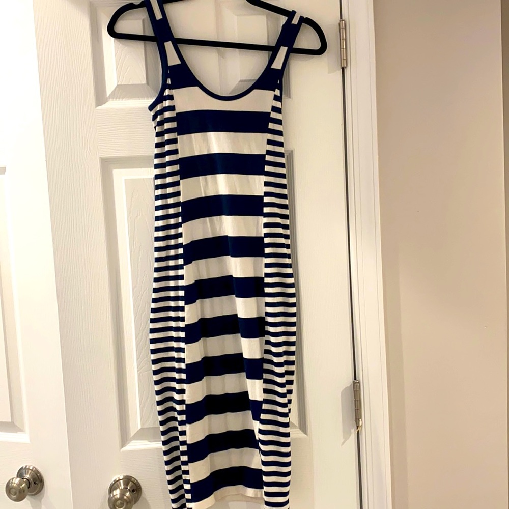 French Connection stripe sleeveless dress